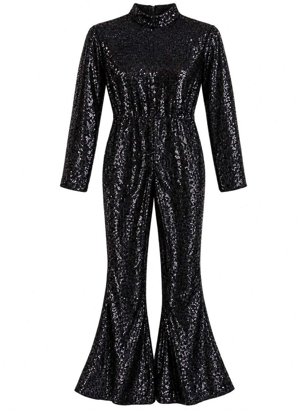 : Hyde & EEK Kids Glam Pop Star Black Sequin Jumpsuit Costume S NWT